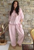 Rustic Nature Linen Blend Hippie Shake Hoodie Washed Sugar